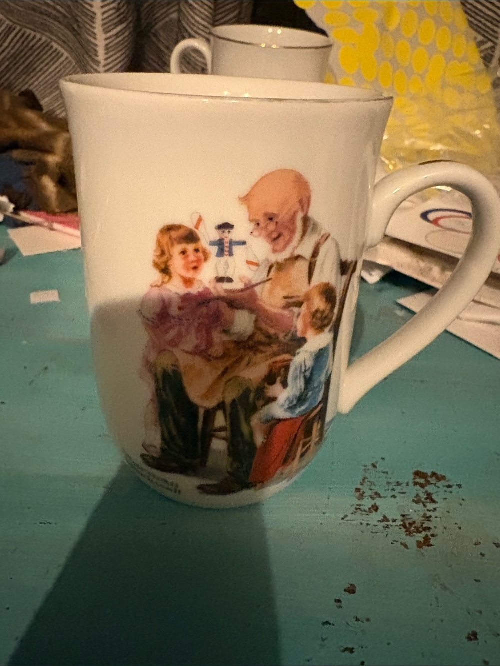 Norman Rockwell Museum Porcelain Mug-The Toymaker-1982